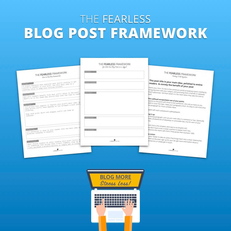 Blog Post Writing | Printable Fillable PDF Template | Easy Blogging ...