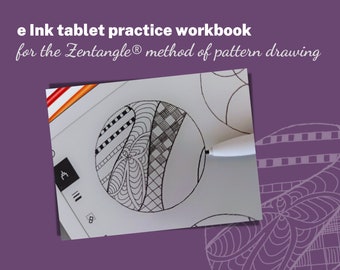 Practice Workbook for Pattern Drawing - PNG Templates AND PDFs for reMarkable & other eInk digital tablets