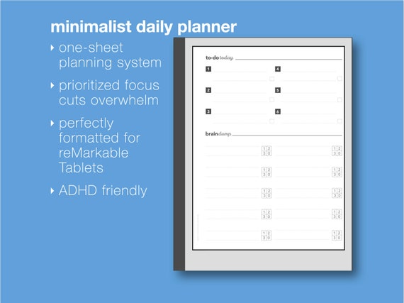ADHD Digital Planner - Daily Planner for Neurodivergent Adults