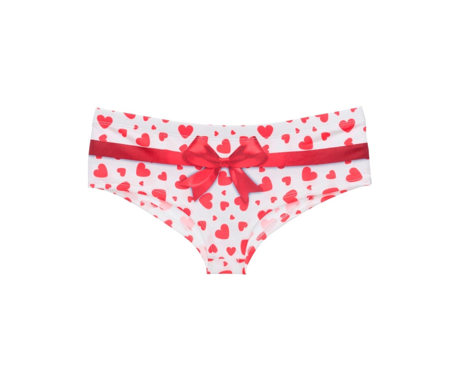Custom - I Love You Cute Heart Print Love Designer Underwear Panties Thong  Special Gift Present