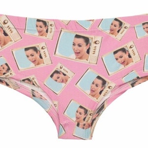 Kim Kardashian panties, Hipster style printed novelty knickers image 2