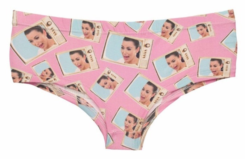 Kim Kardashian panties, Hipster style printed novelty knickers image 2