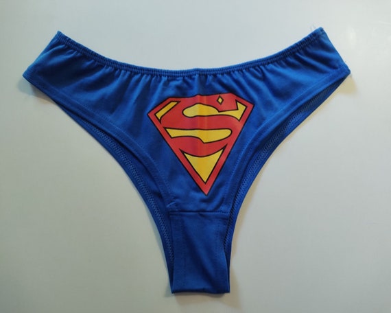 2 Bragas de Superh roe Estilo Bikini Tanga Ropa interior femenina