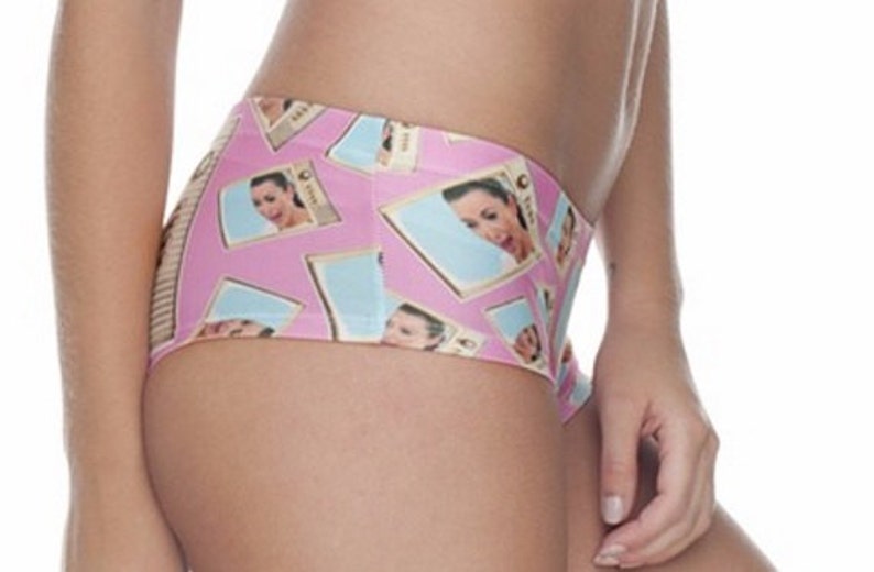 Kim Kardashian panties, Hipster style printed novelty knickers image 4