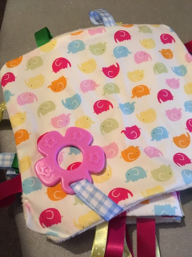 Baby Comforter With Teething Ring Etsy UK