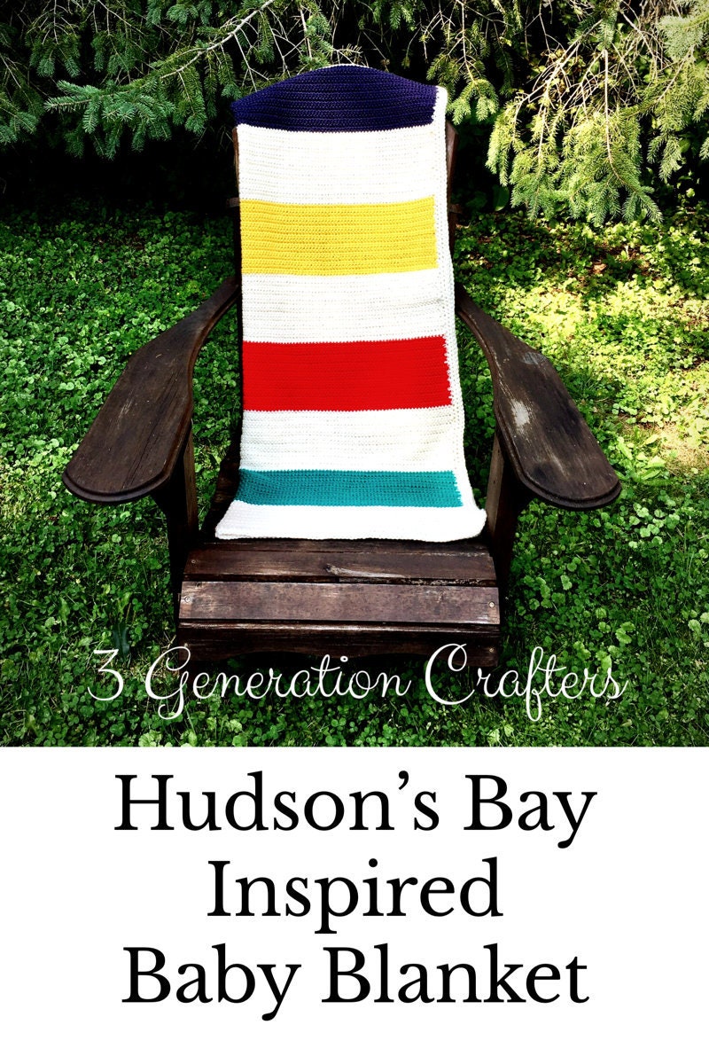 Hudson s Bay Baby Blanket Pattern Etsy Canada