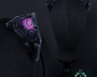 Cyberpunk Cat-ears in black & neon pink - Handmade