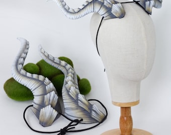 Dragon horns in pink/lilac - Handmade