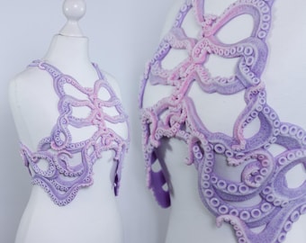 Tentacle ribcage in lilac/pink (silicone)