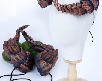 Incubus horns in bronze - Handmade