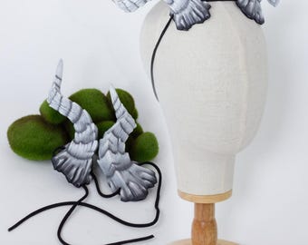 Tiefling Horns in white - Handmade