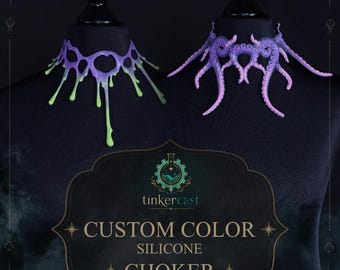 Custom color - silicone tentacle or slime choker
