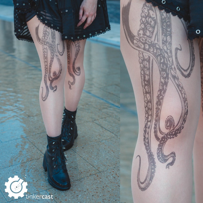 Collants tatouage tentacule Thighs Tentacles