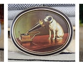 Vintage Tin Plate Advertising 1973 Coca Cola and Fabcraft Tin RCA Victor Master 39 s Voice Platter Great Condition
