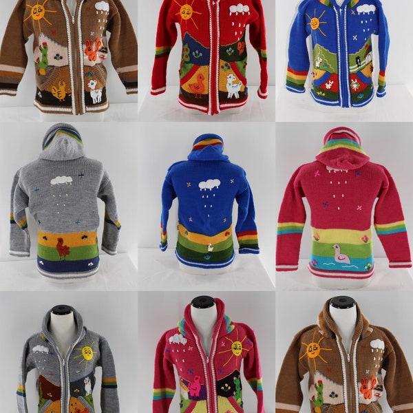 Peru Folk Art Apillera Unisex Baby Sweaters Limited Selection Best Size 4T See those Measurements!