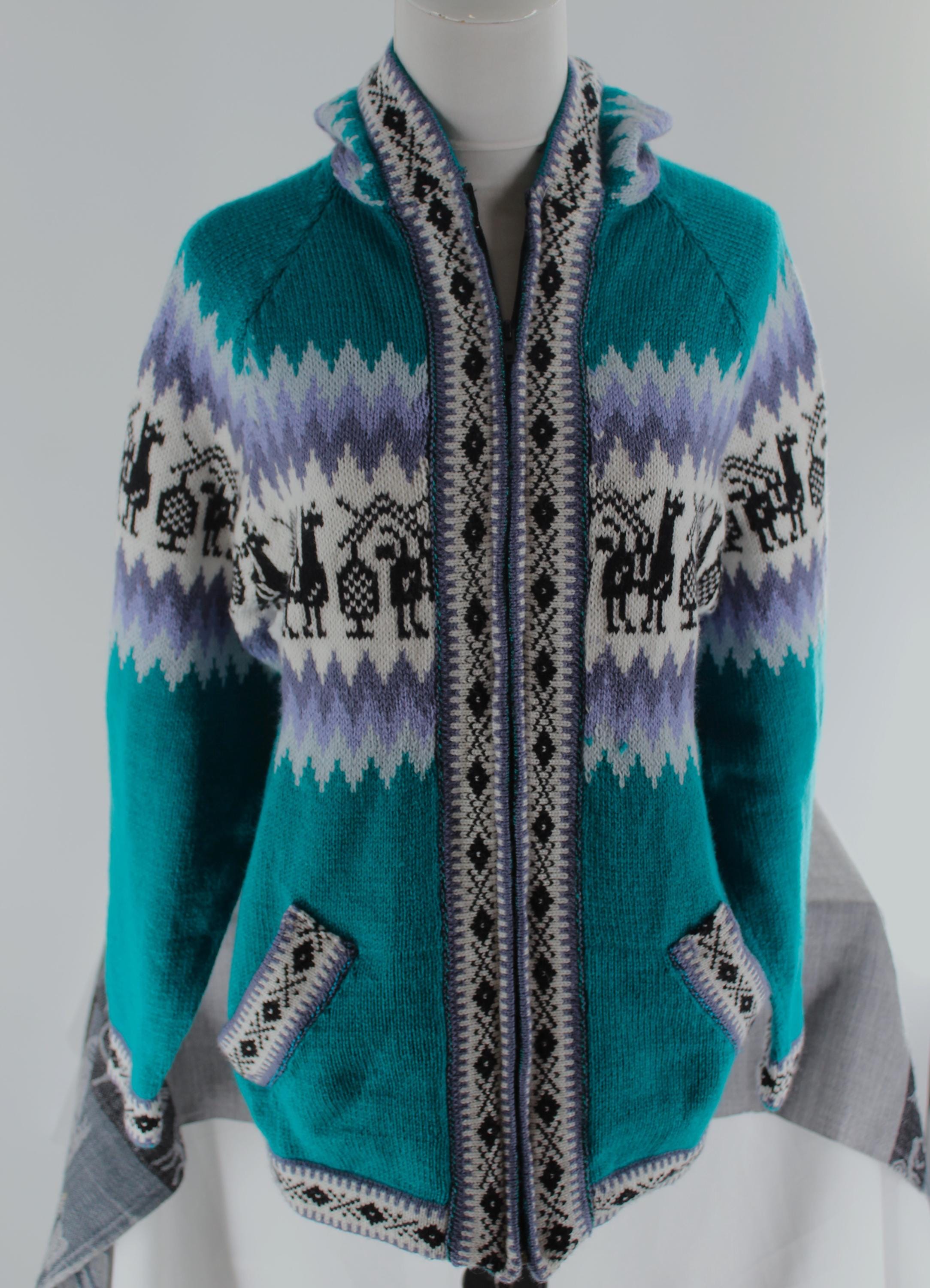 Zip Alpaca Sweater - Etsy