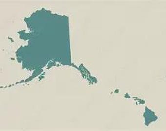 Postage Surcharge Alaska and Hawaii