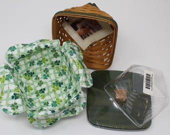 Vintage Longaberger 2006 Lucky Twist Basket Set