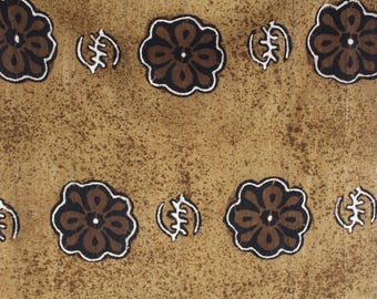 Authentic Rustic Mud Cloth African Designs Full Sheet 41" X 62"