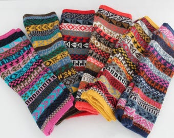 Peru High Alpaca Content Wrist Warmer Fingerless Gloves