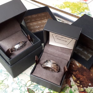 Together OR Separate Clogau 9ct Welsh Gold and Sterling Silver Band Cariad Matching Rings