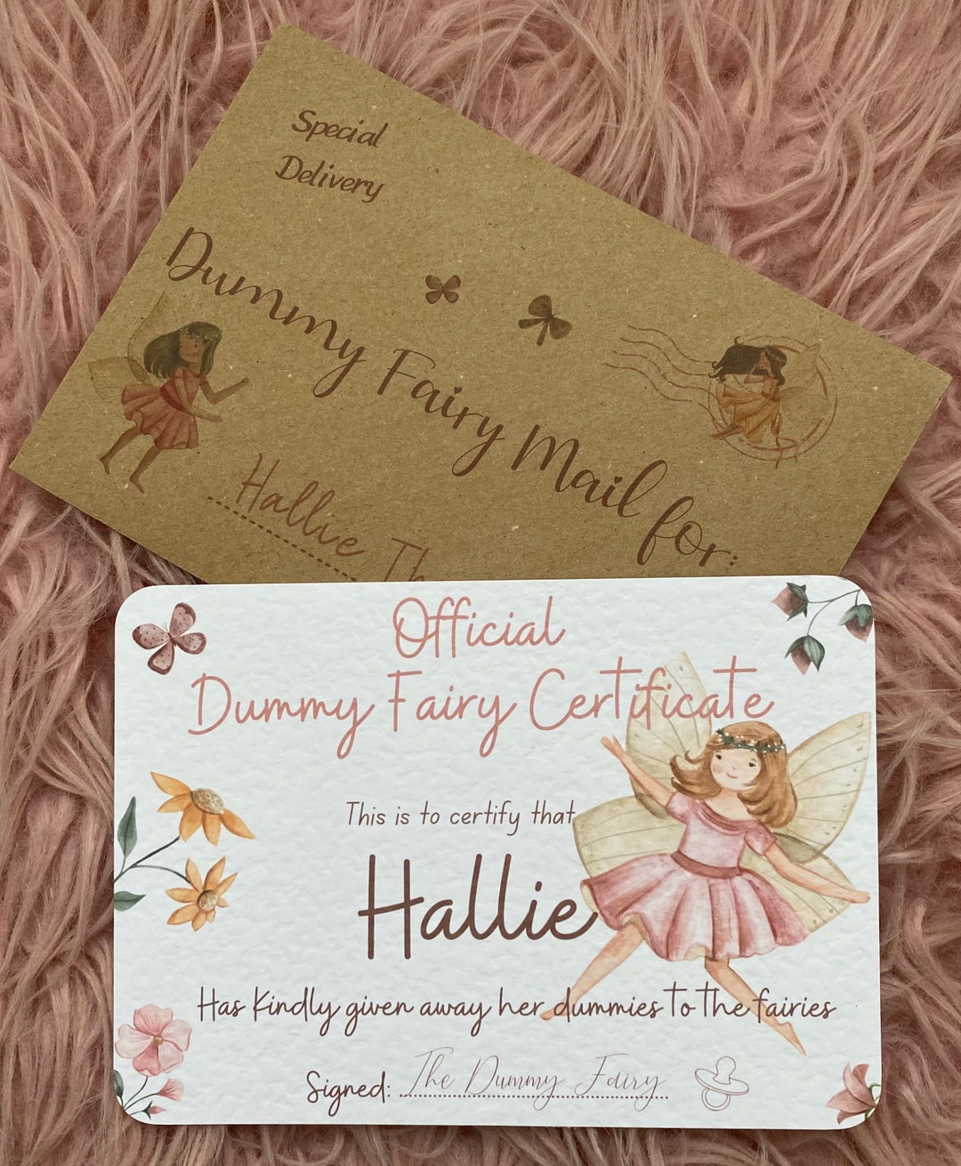 Dummy Fairy Letter/certificate Magical Personalised Certificate From ...