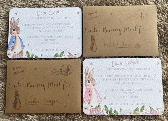 Personalised Easter Bunny Letter- Letter from The Easter Bunny Letter with envelope- easter fun