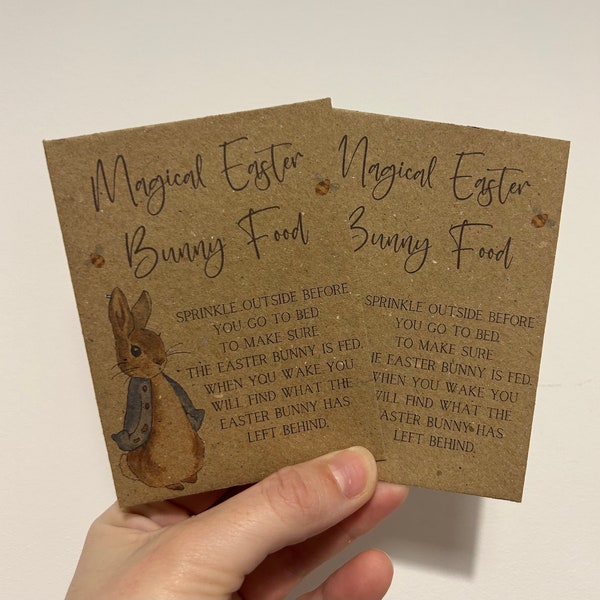 Magic Easter Bunny Food - magical Easter Bunny Food - Easter Gift - Easter egg hunt Fun