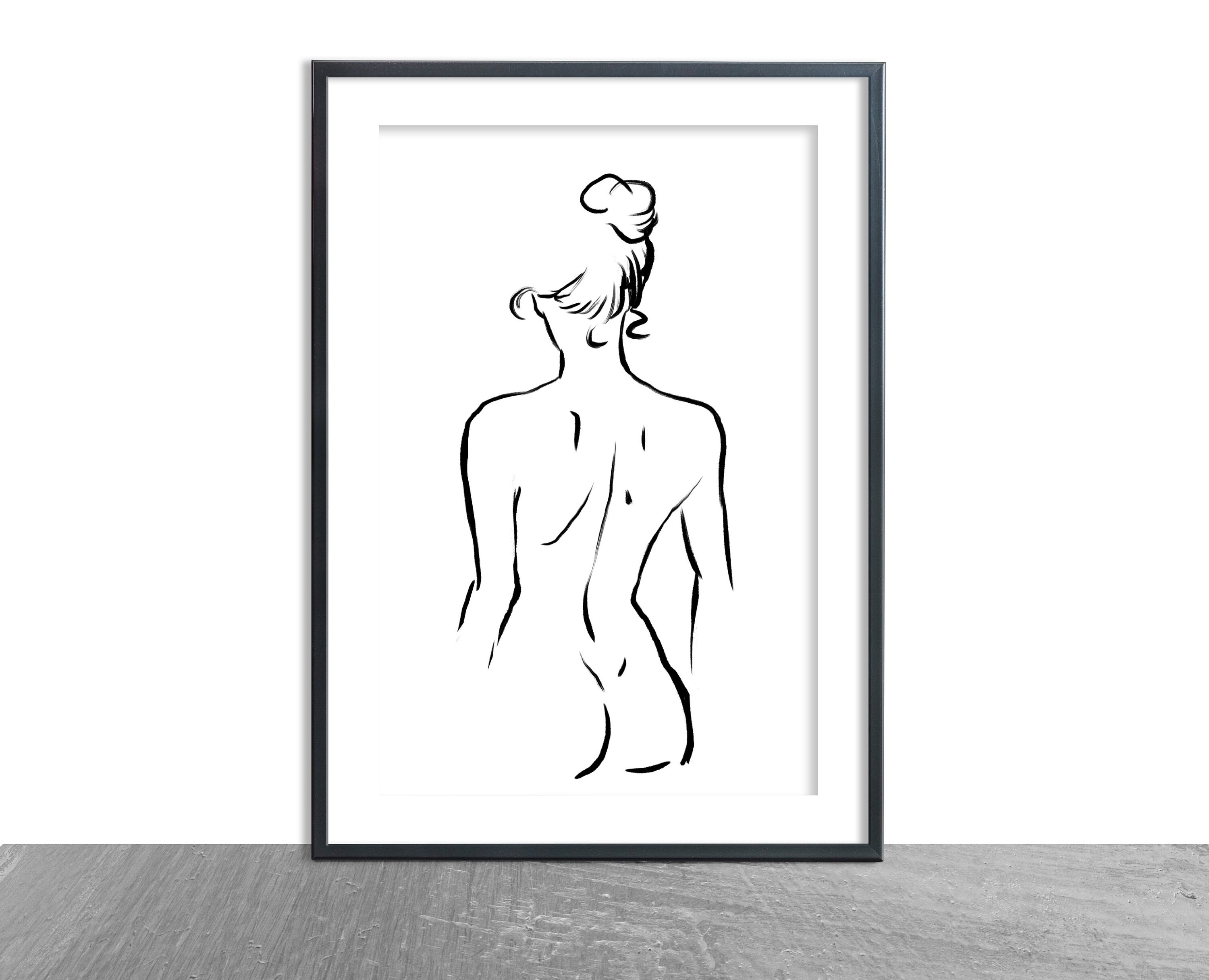 Naked woman sketch
