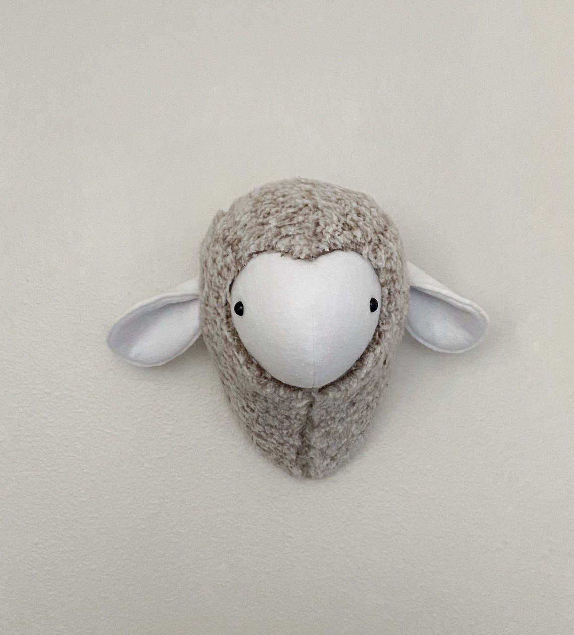 Lamb Head Faux Wall Mount Lamb Head Faux Lamb Head Lamb Etsy