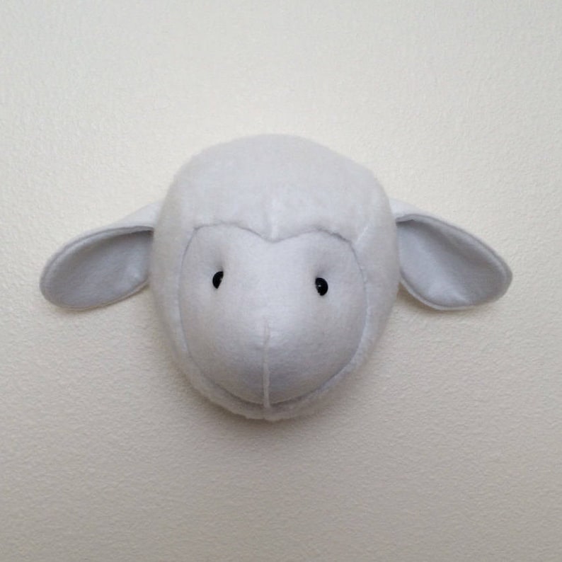 Lamb Head Faux Wall Mount Lamb Head Faux Lamb Head Lamb Etsy