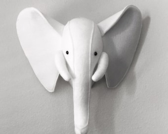 Elephant Head, Elephant Wall Hanging, Elephant Nursery Decor