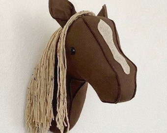 horse head wall hanging, horse wall decoration, horse nursery decoration, farm nursery decoration, horse decore, equestrian horse nursery,