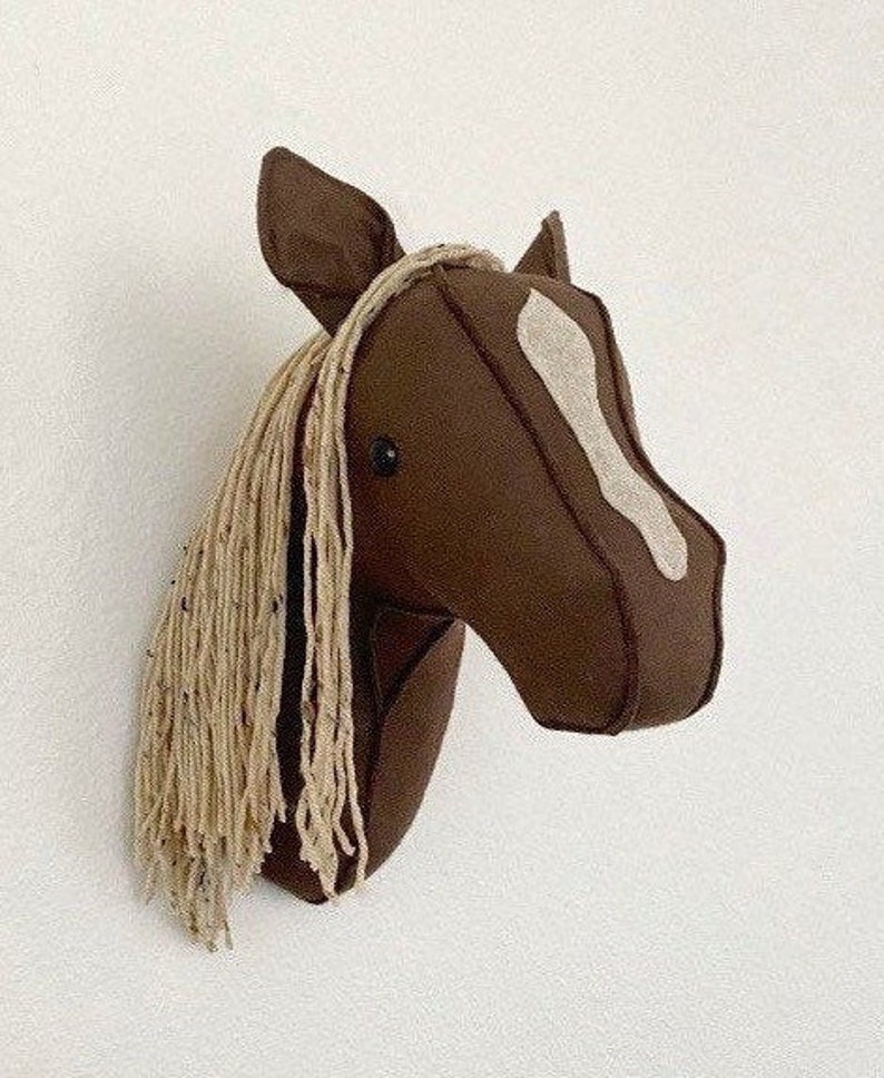 Faux Horse Head Mount Horse Head Wall Decor Horse Head Faux Etsy