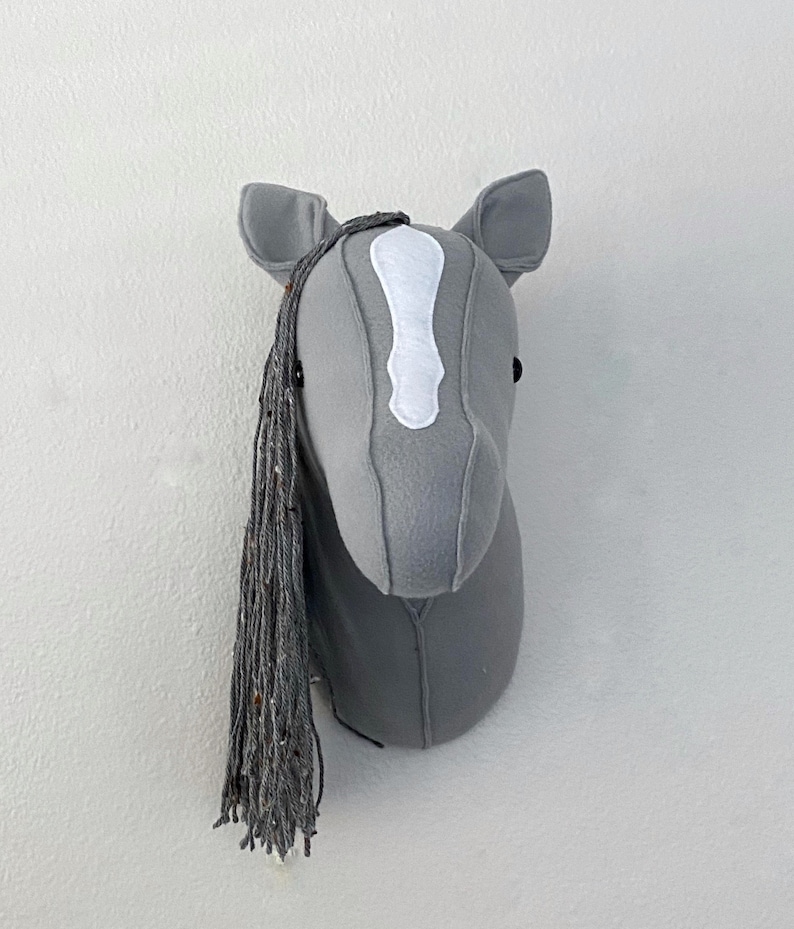 Faux Horse Head Mount Horse Head Wall Decor Horse Head Faux Etsy