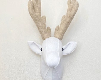 faux taxidermy deer, deer head nursery decor, deer head taxidermy, faux deer head, wall mounted deer head, nursery deer head,faux deer mount