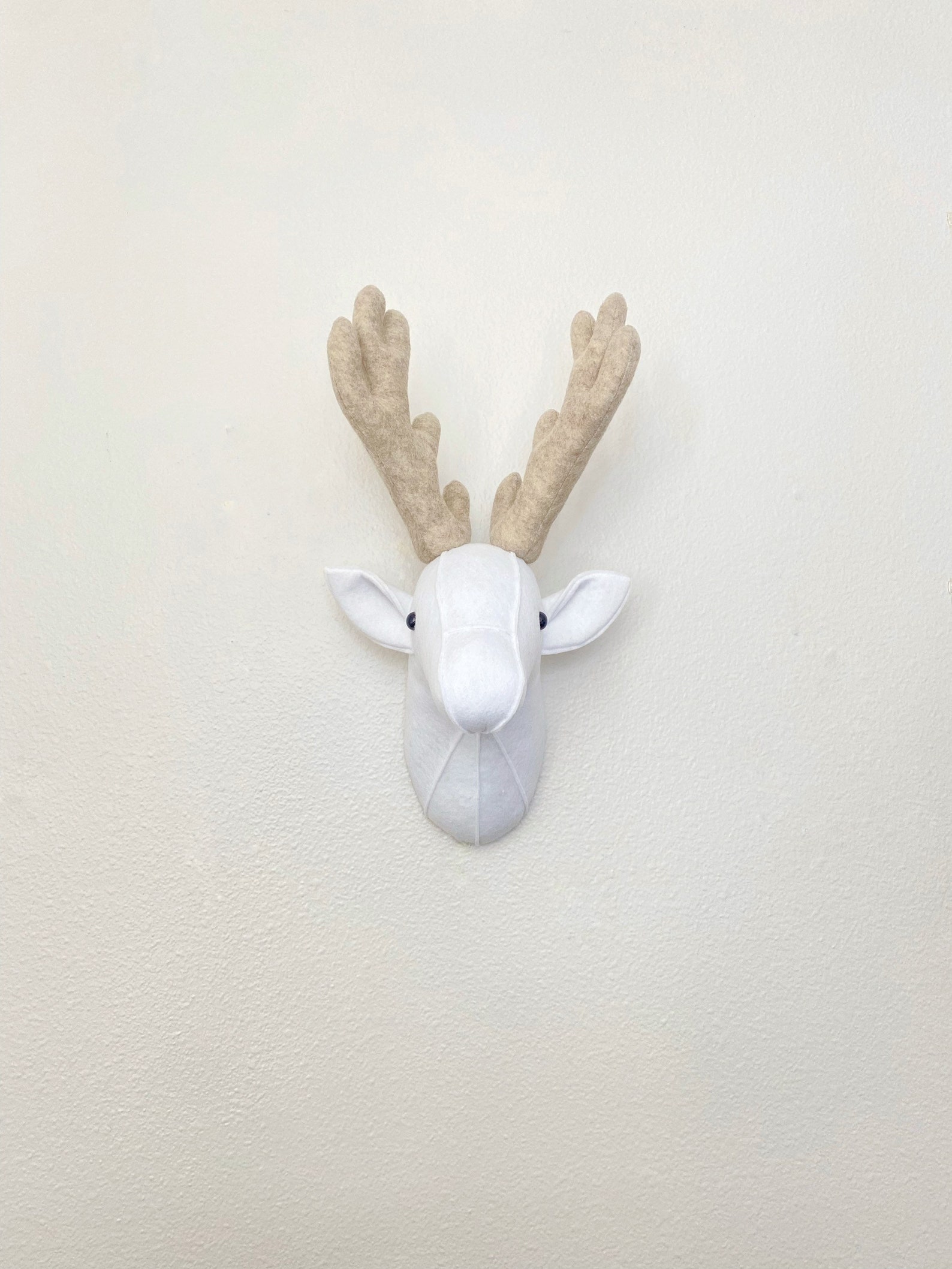 Deer Head Taxidermy / Felt Animal Head / Wall Decor / Baby Etsy