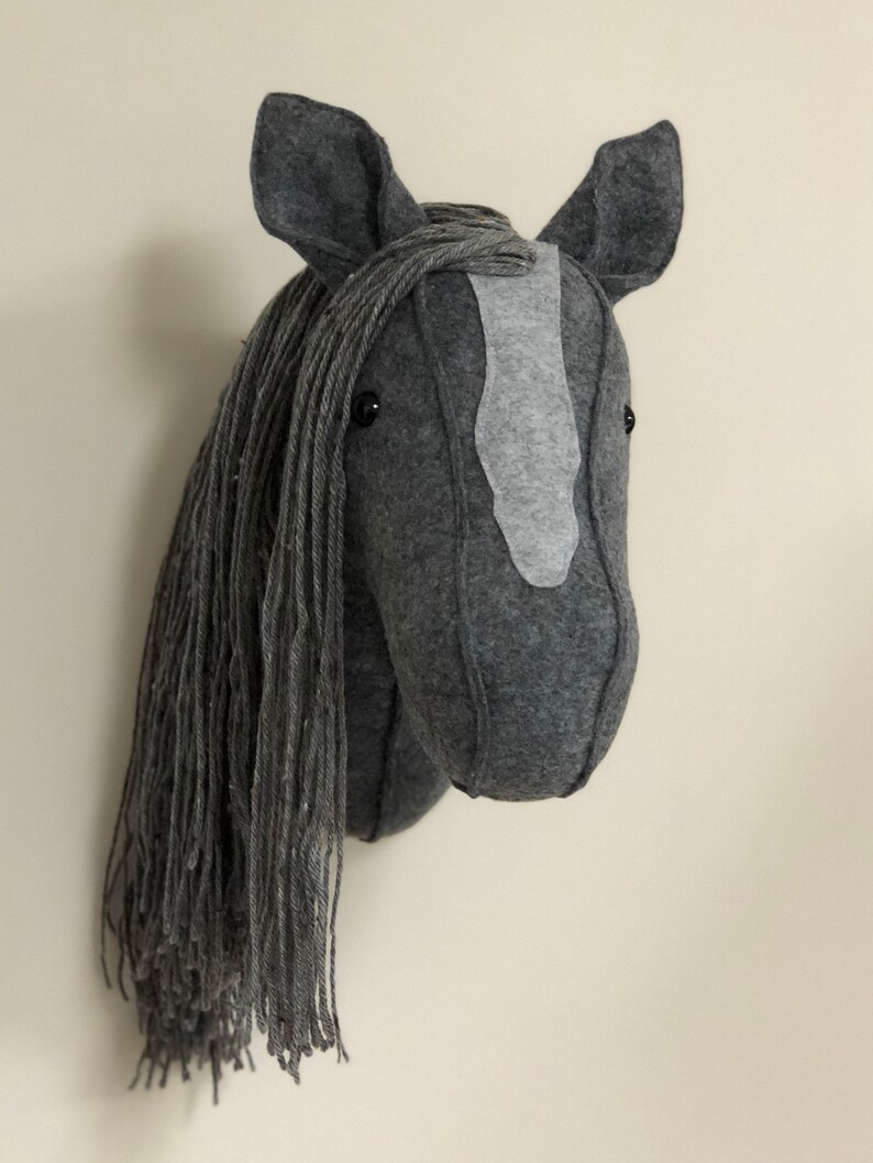 Faux Horse Head Mount Horse Head Wall Decor Horse Head Faux Etsy