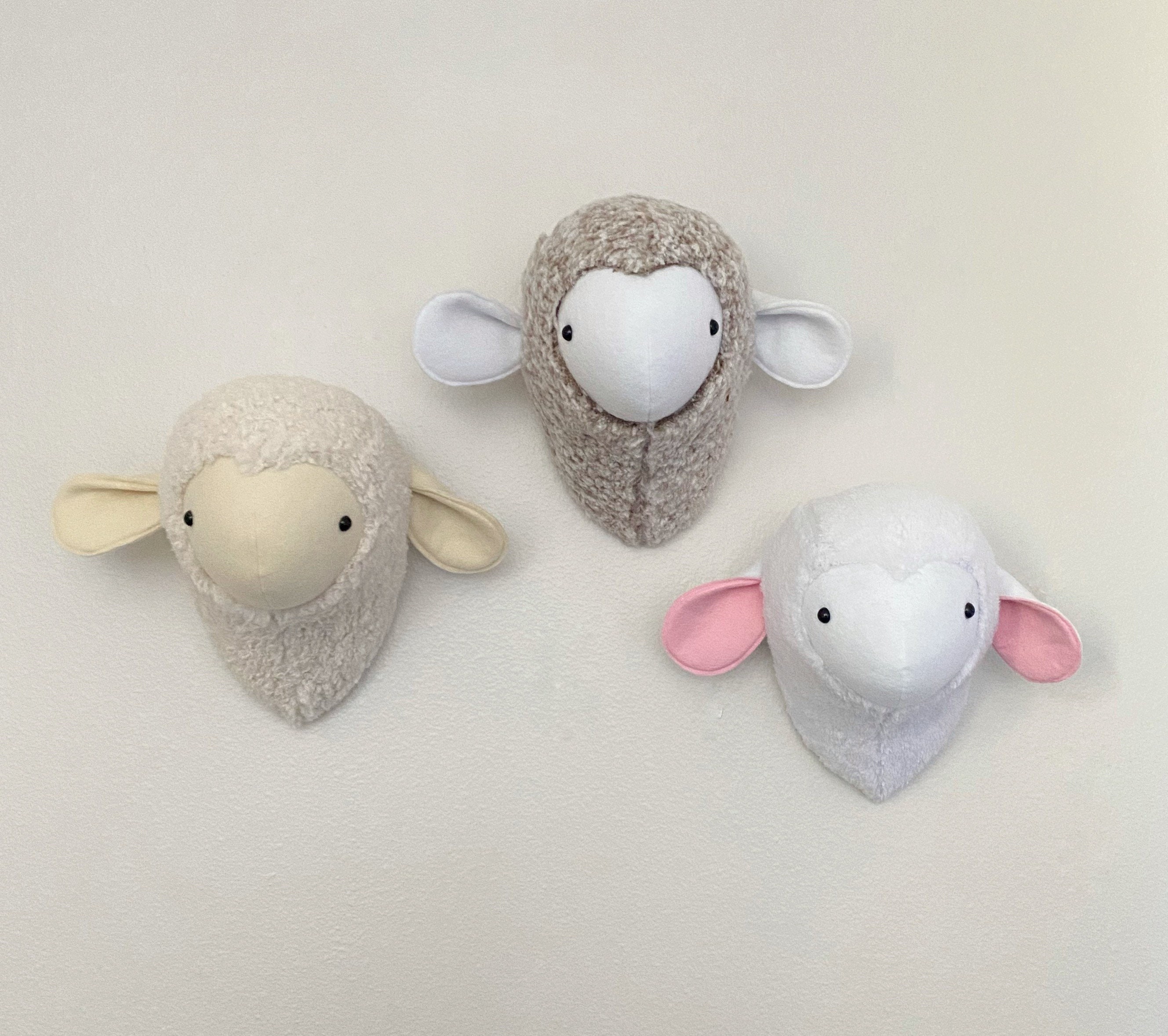 Lamb head faux wall mount Lamb head Faux lamb head Lamb Etsy