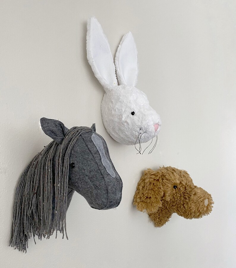 Faux Horse Head Mount Horse Head Wall Decor Horse Head Faux Etsy