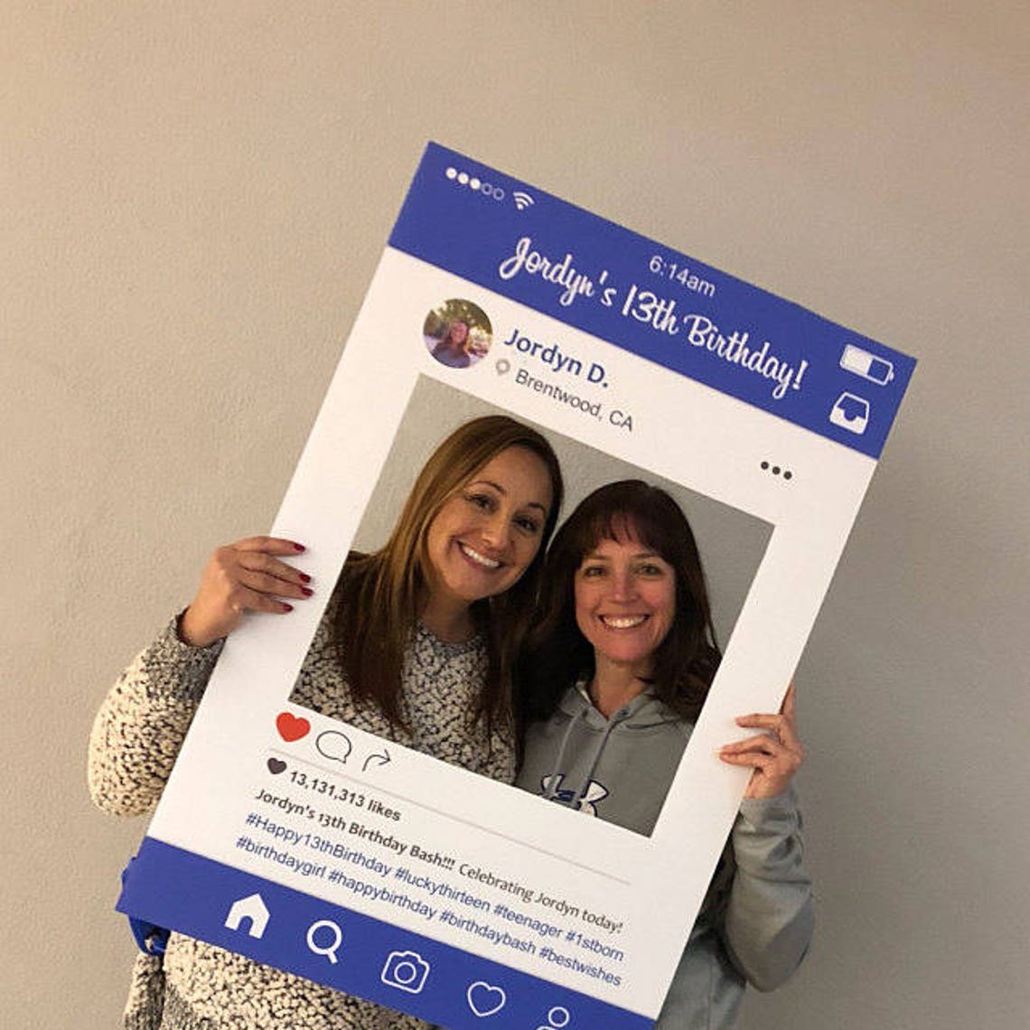 Customized Instagram Frame Instagram prop for parties Etsy