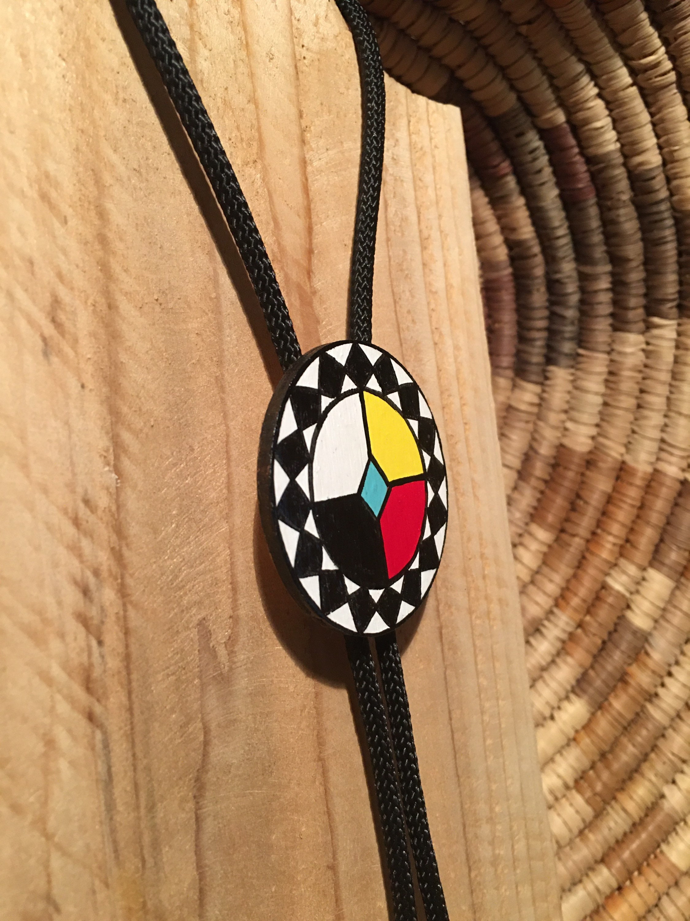 Choctaw Medicine Wheel four directions Bolo Tie | Etsy