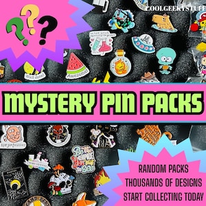 Enamel pin mystery packs thousands of designs USA