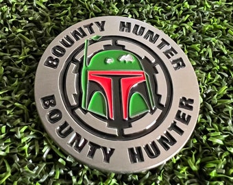 Golf Ball Marker bounty hunter  handmade original magnetic