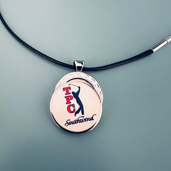 Golf Necklace with Magnetic Golf Ball Marker