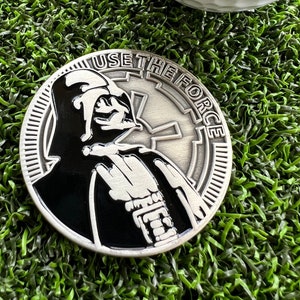 Vader Golf Ball Marker hand made with the force