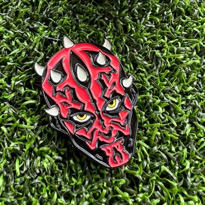 Golfball Marker magnetic Sith Maul custom made solid metal