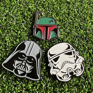 Golfball Markers Darth Vader Boba Fett Stormtrooper Darkside 3 pack