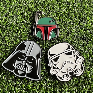 Golfball Markers Darth Vader Boba Fett Stormtrooper Darkside 3 pack