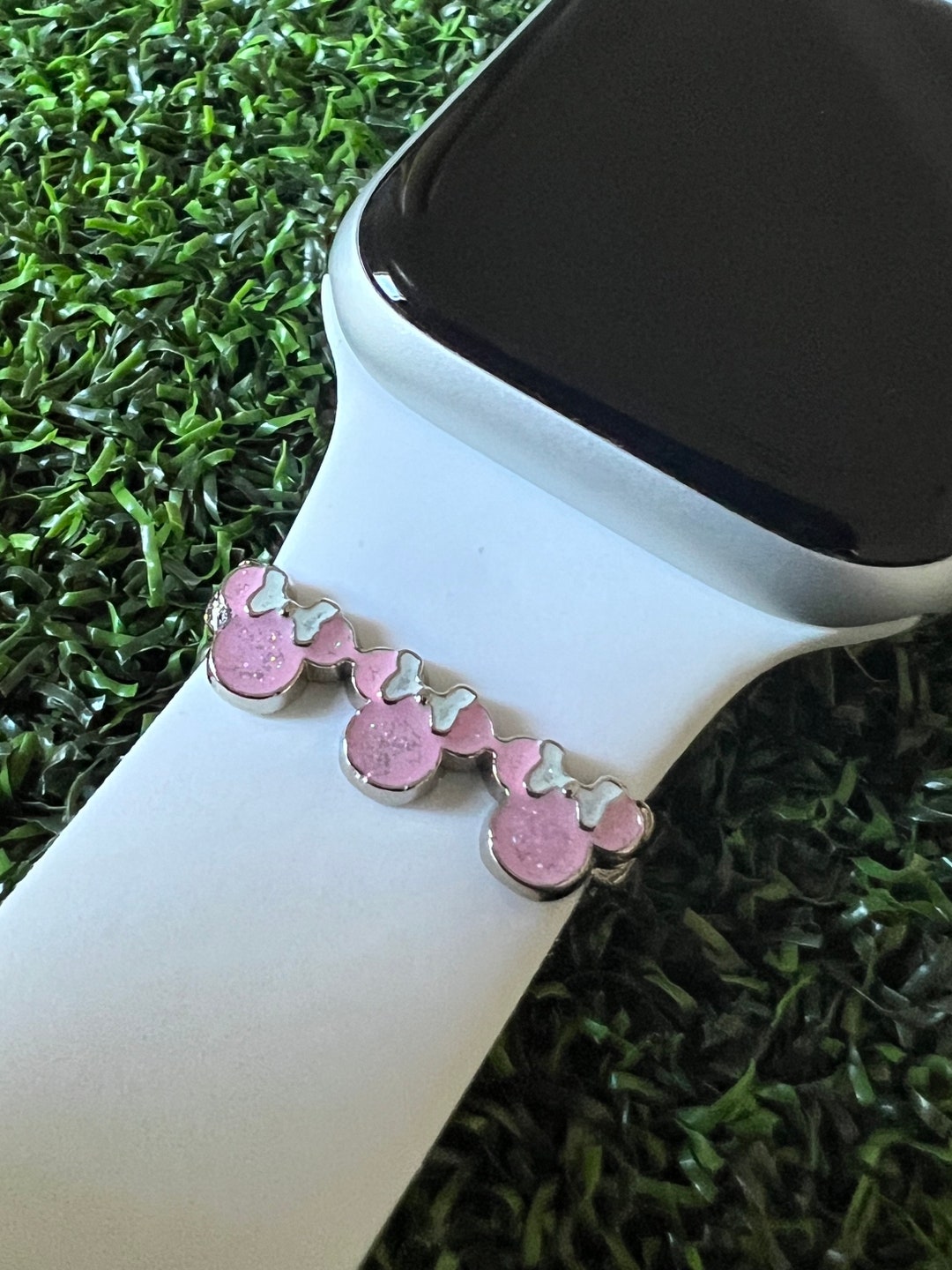 Watchband Charm Pink Ears Slide Apple Watch Magicband Etsy
